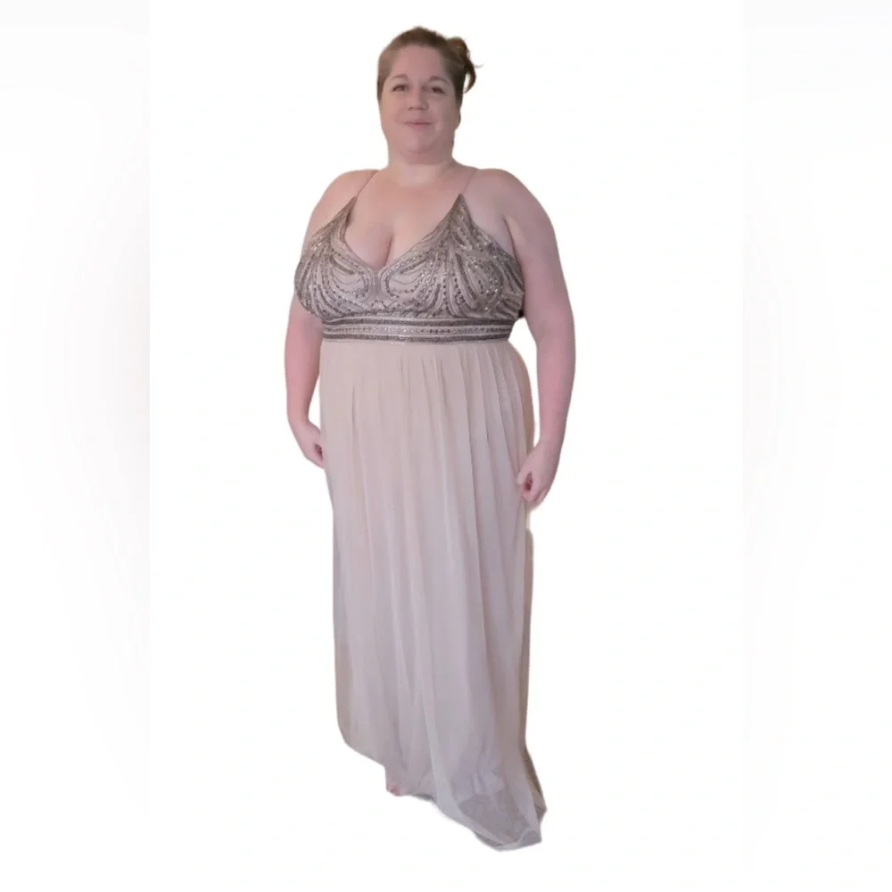 BHDLN x Vilette Beaded Tule Gown - Picture 7 of 8